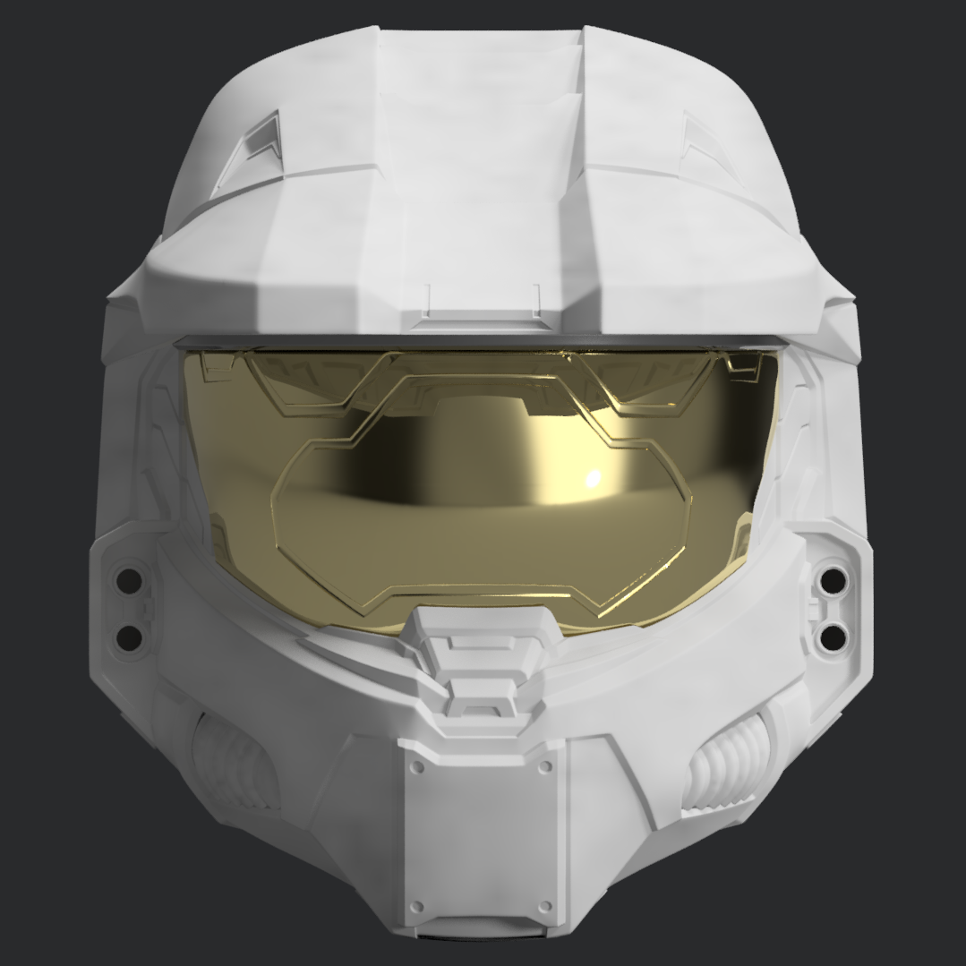 Finished painted example for Halo 3: Master Chief Helmet MK6