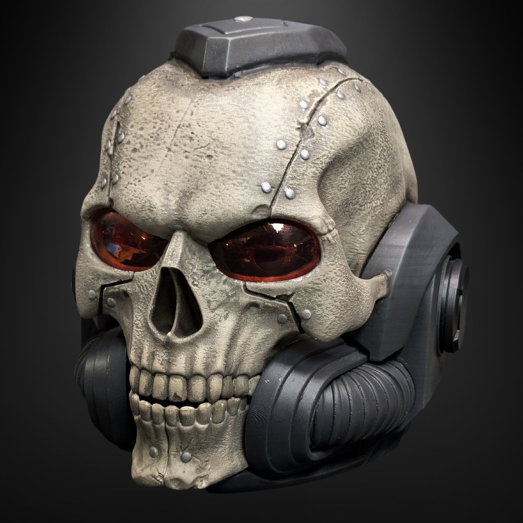 Finished painted example for Grimdark: War-Priest Helmet