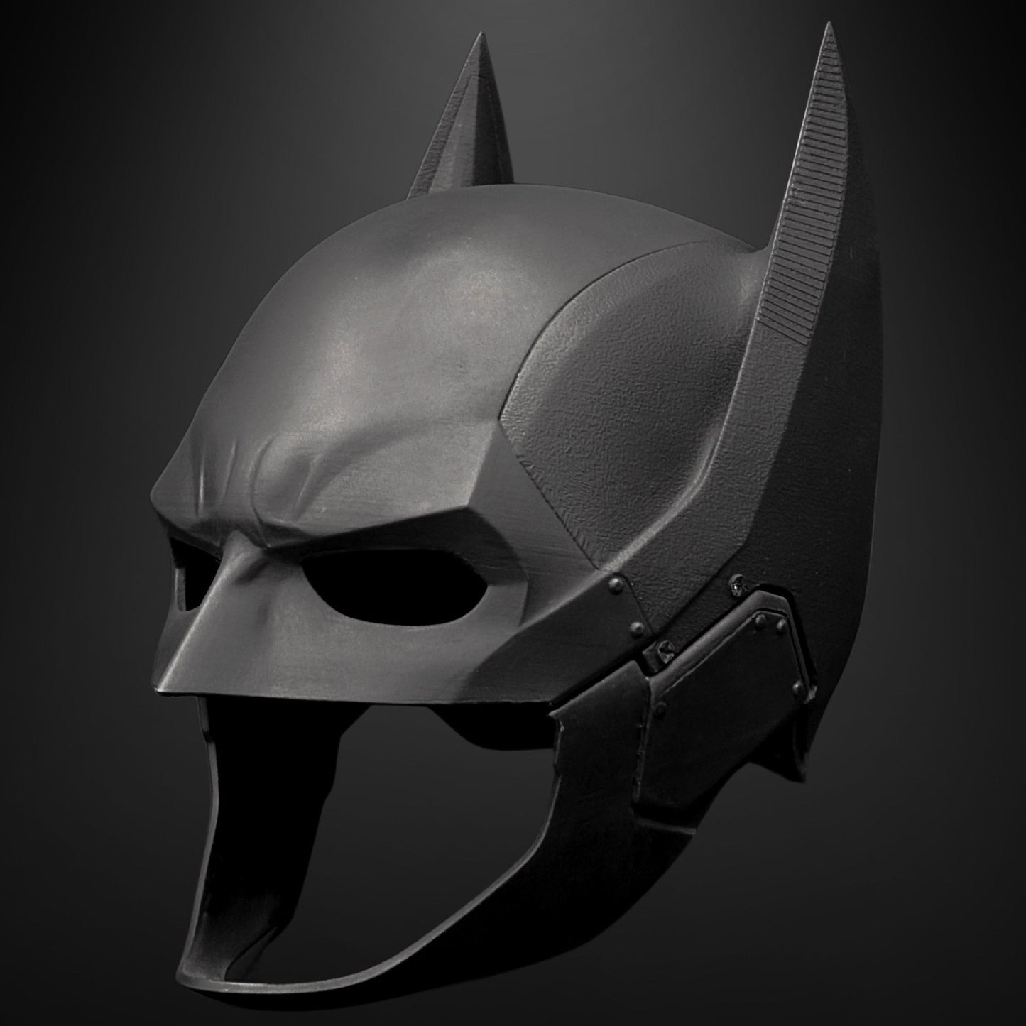 Finished painted example for DC Comics: Batman Cowl Proto