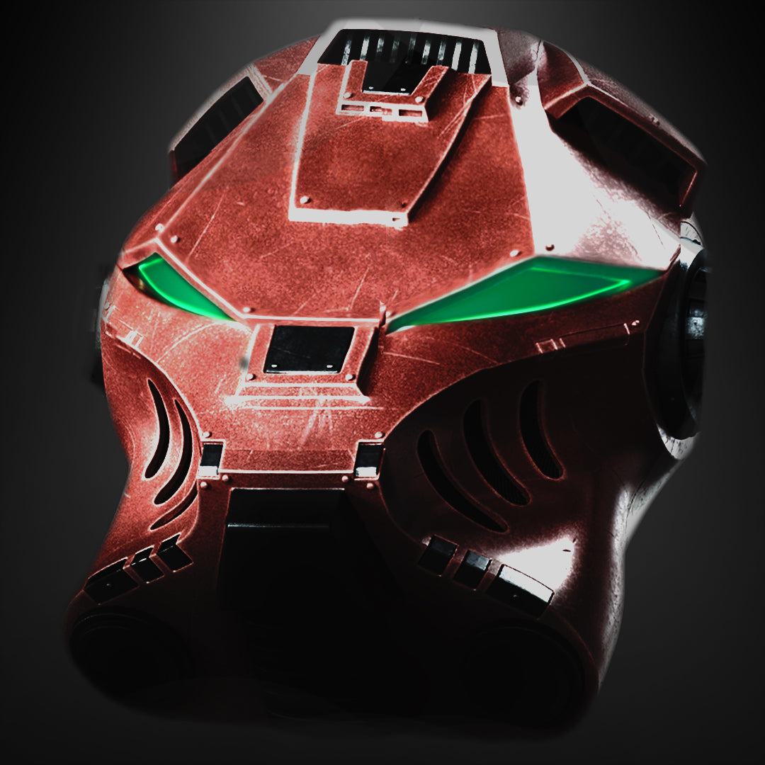 Finished painted example for Grimdark: Terminus Siege Helm