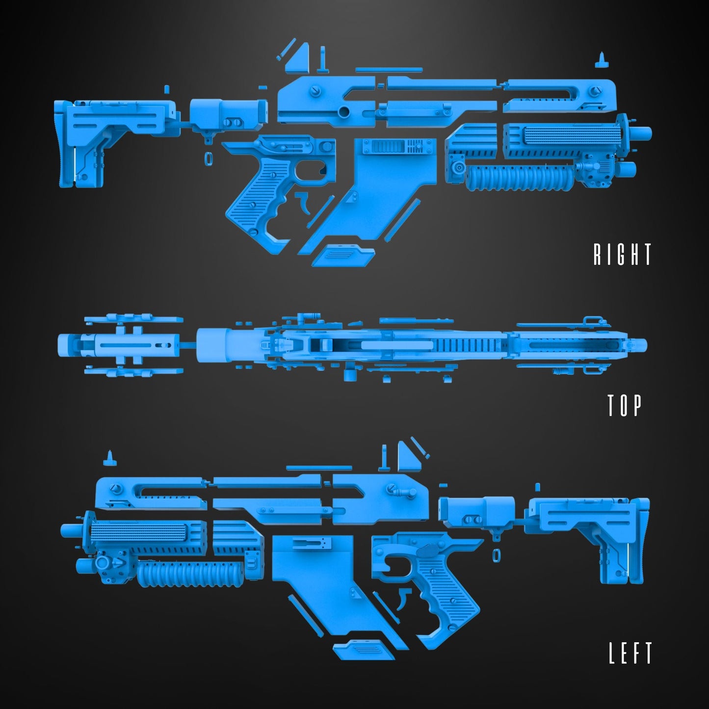 Alien: Romulus F44AA Pulse Rifle - Ready to Assemble (Vapour Smoothed)