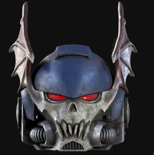 Warhammer Space Marine 2: Night Lords Helmet - Prop or Cosplay