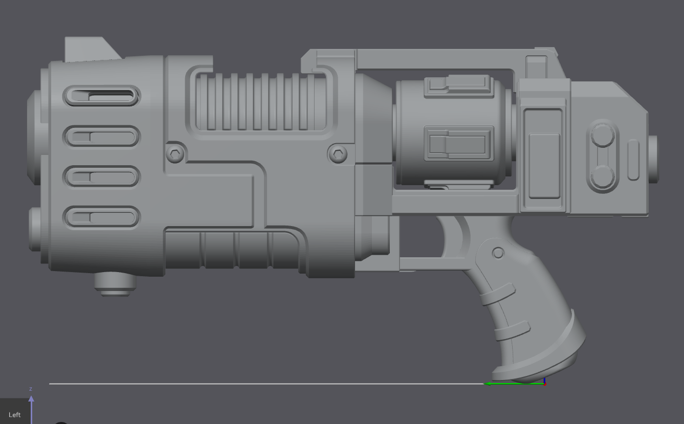 Grimdark: Plasma Pistol - Prop or Replica (DIY kit)