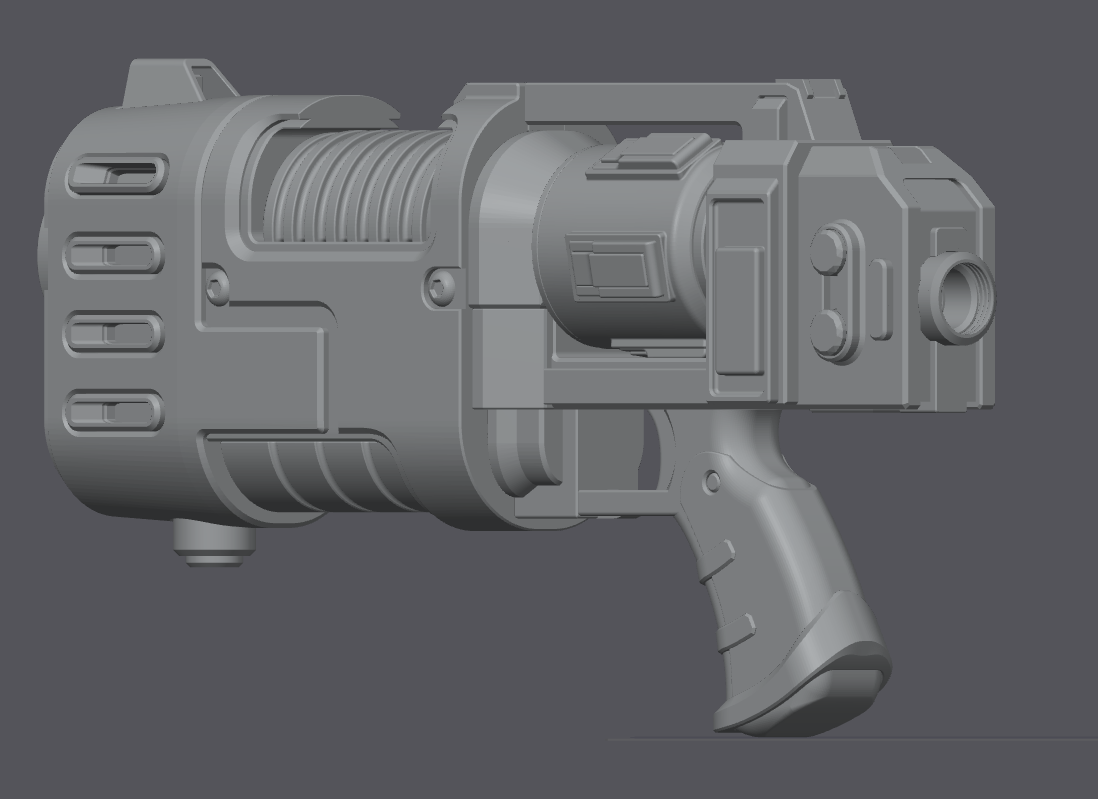 Grimdark: Plasma Pistol - Prop or Replica (DIY kit)