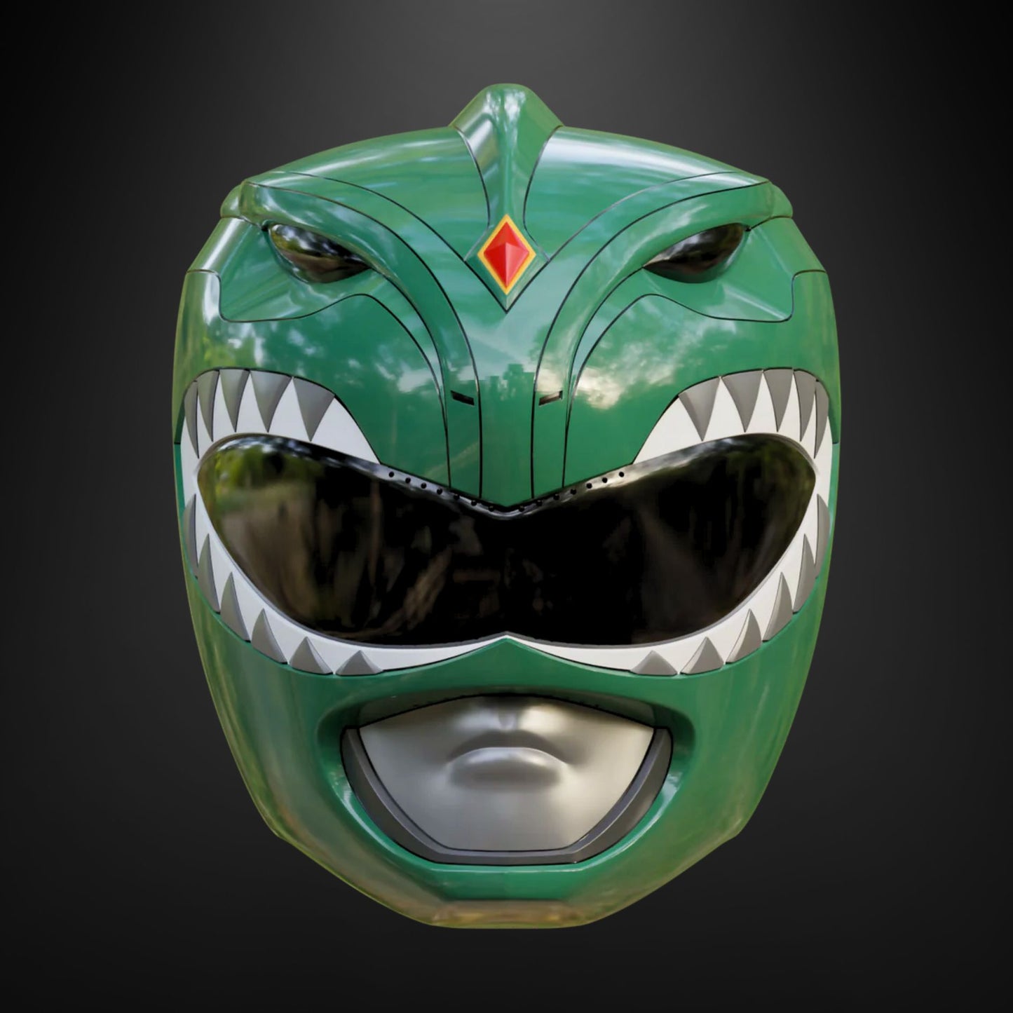 Power Rangers (MMPR): Green Ranger Helmet - Prop or Cosplay