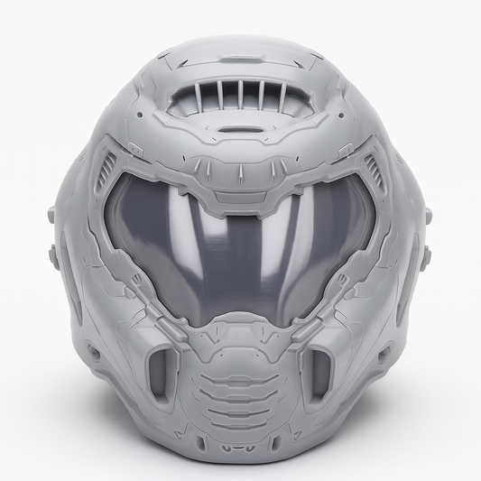 Assembled vapour-smoothed Build Kit hero image for Doom: Eternal Helmet