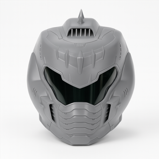 Assembled vapour-smoothed Build Kit hero image for Doom: The Dark Ages Slayer Helmet