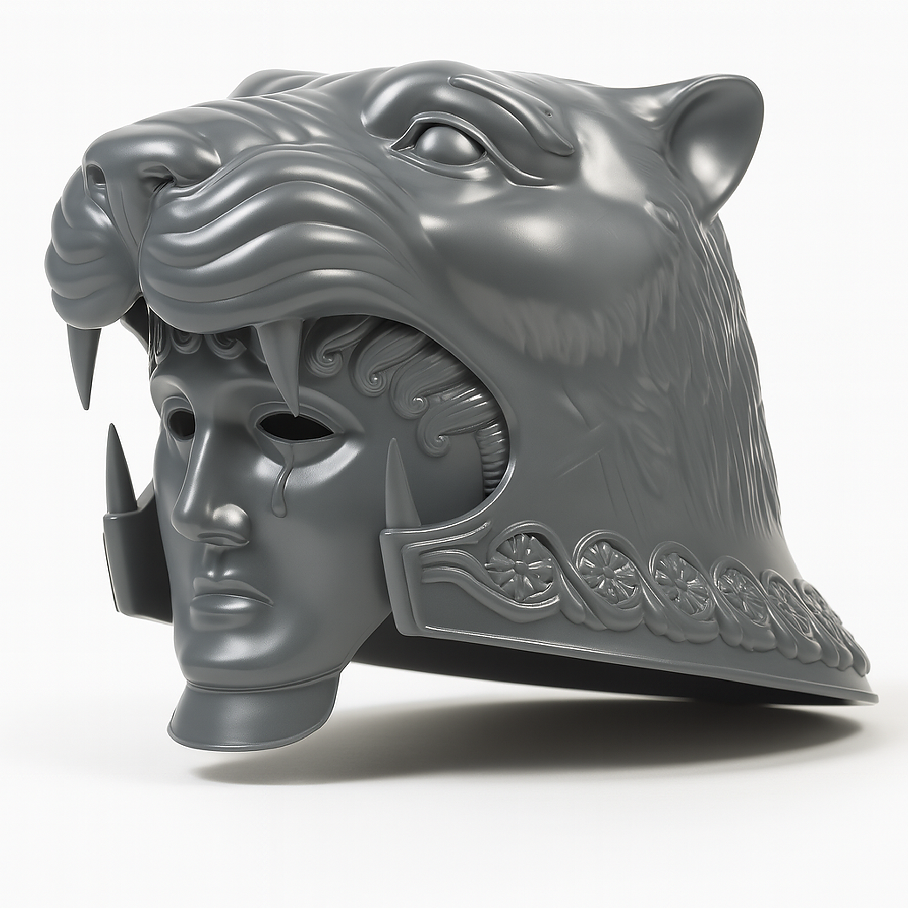 Assembled vapour-smoothed Build Kit hero image for Gladiator: Tigris of Gaul Helmet