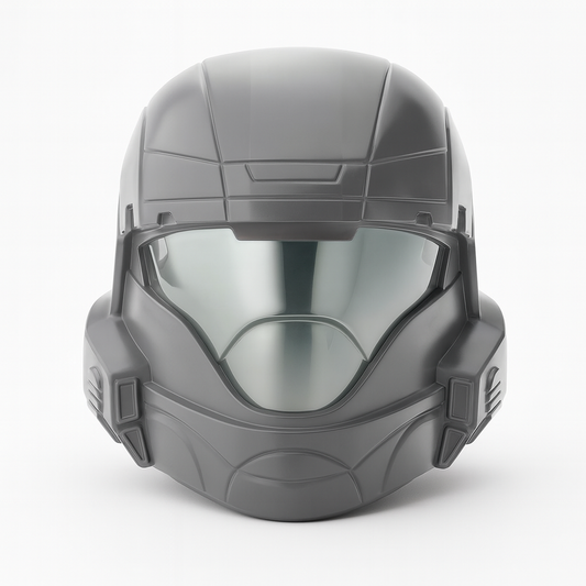 Assembled vapour-smoothed Build Kit hero image for Helldivers 2: A-9 Helljumper Helmet