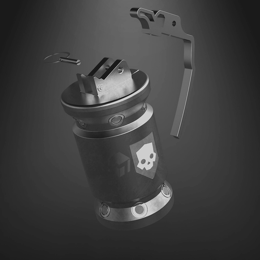 Source-anchored grey Build Kit image for Helldivers 2: G3 Smoke Grenade