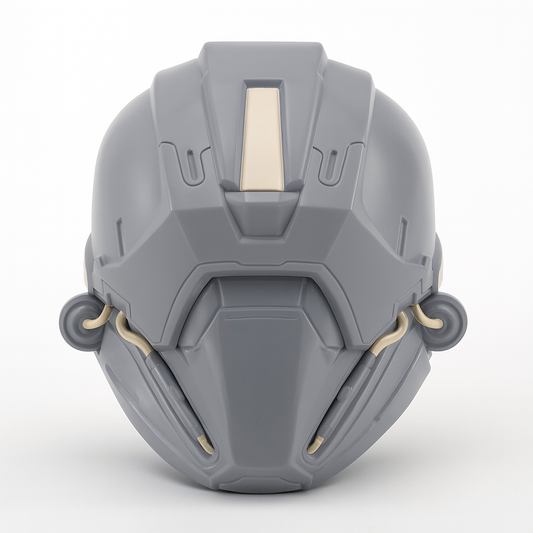 Assembled vapour-smoothed Build Kit hero image for Helldivers 2: Juggernaut Helmet